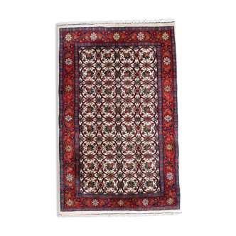 Vintage Indian Mahal handmade carpet 78cm x 125cm 1970s