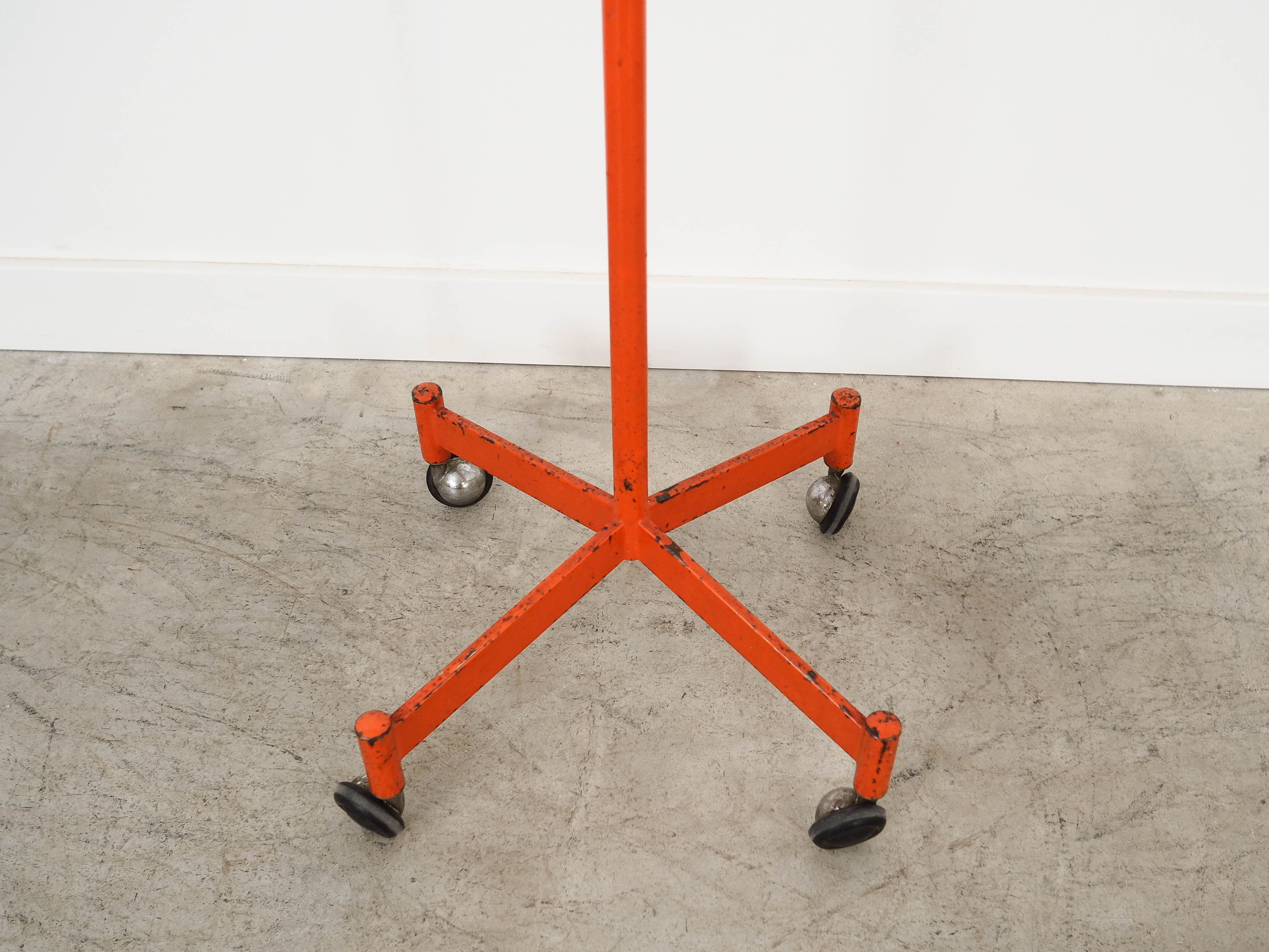 Swivel coat rack on castors, Danish design, 1970s, made in Denmark