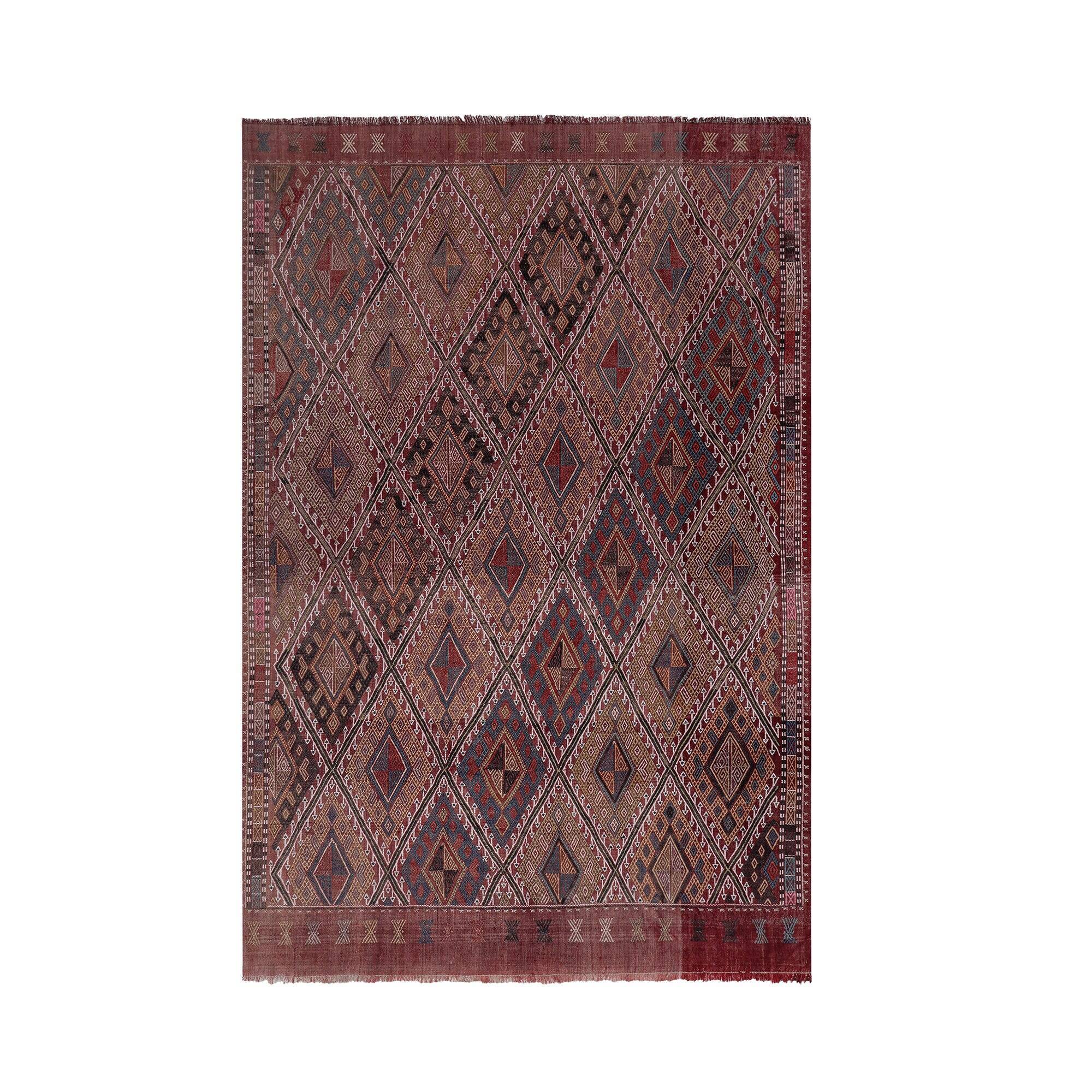 Vintage Turkish kilim handwoven 163x240 cm