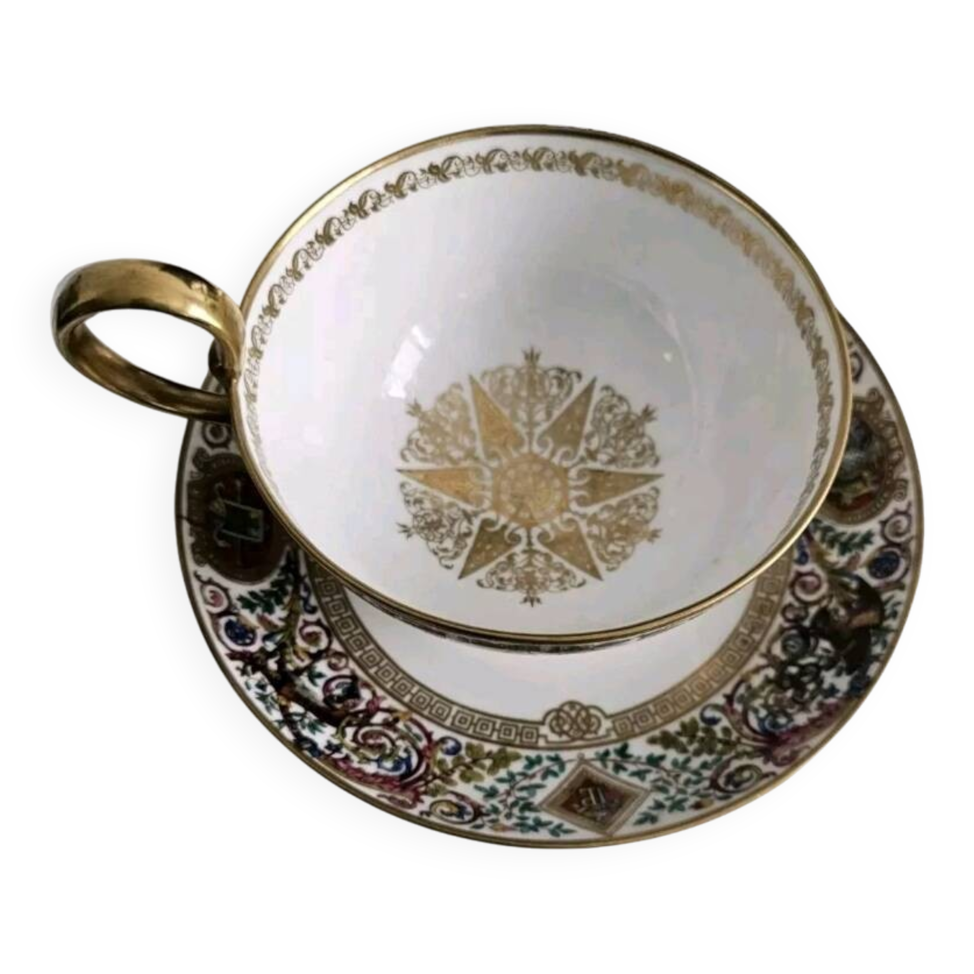 Sèvres cup and saucer 1846