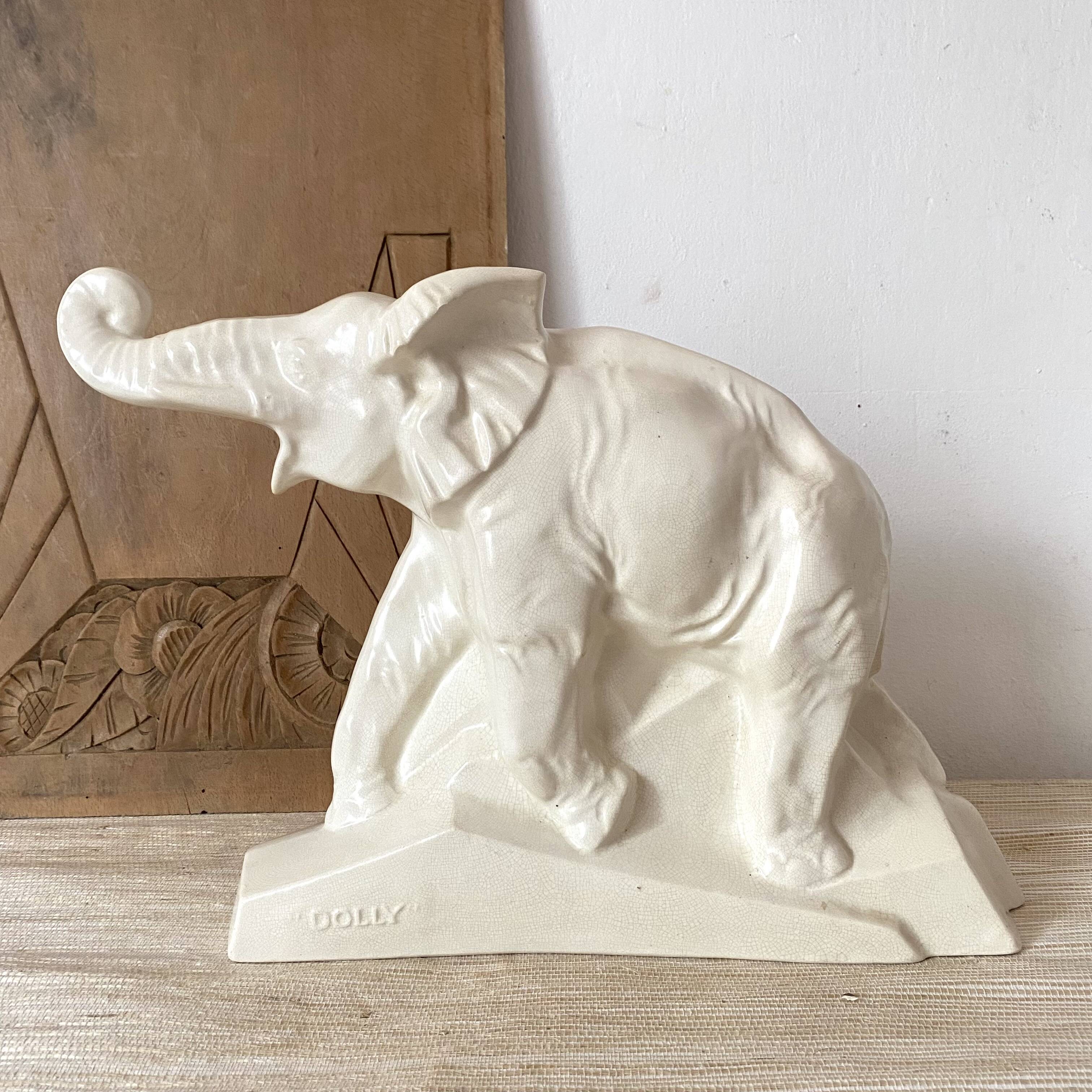 Elephant Dolly Art Deco