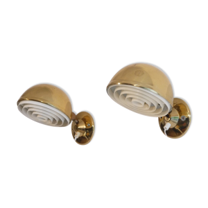 paire d'appliques danoises - laiton