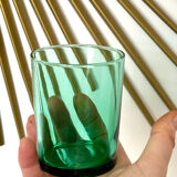 Set of 4 vintage green glasses