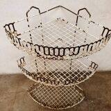 Perforated metal corner shelves