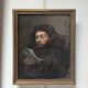 French school of the 19th century, Portrait of a man reading, oil on canvas