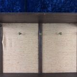 Asia 19th century: Magnificent collector's display case with tapestry background