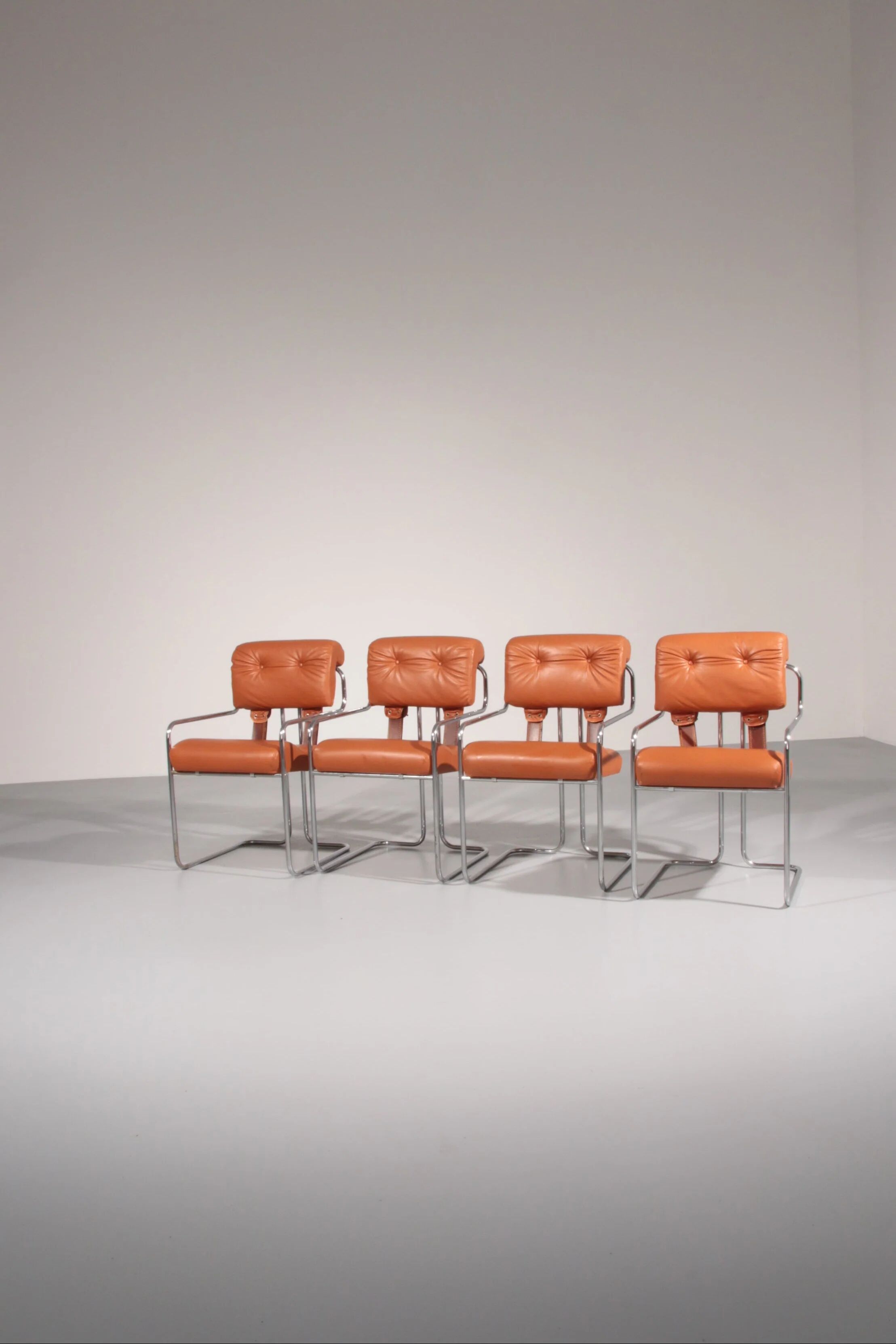 Italian Tucroma chairs by Guido Faleschini for i4 Mariani, 1970