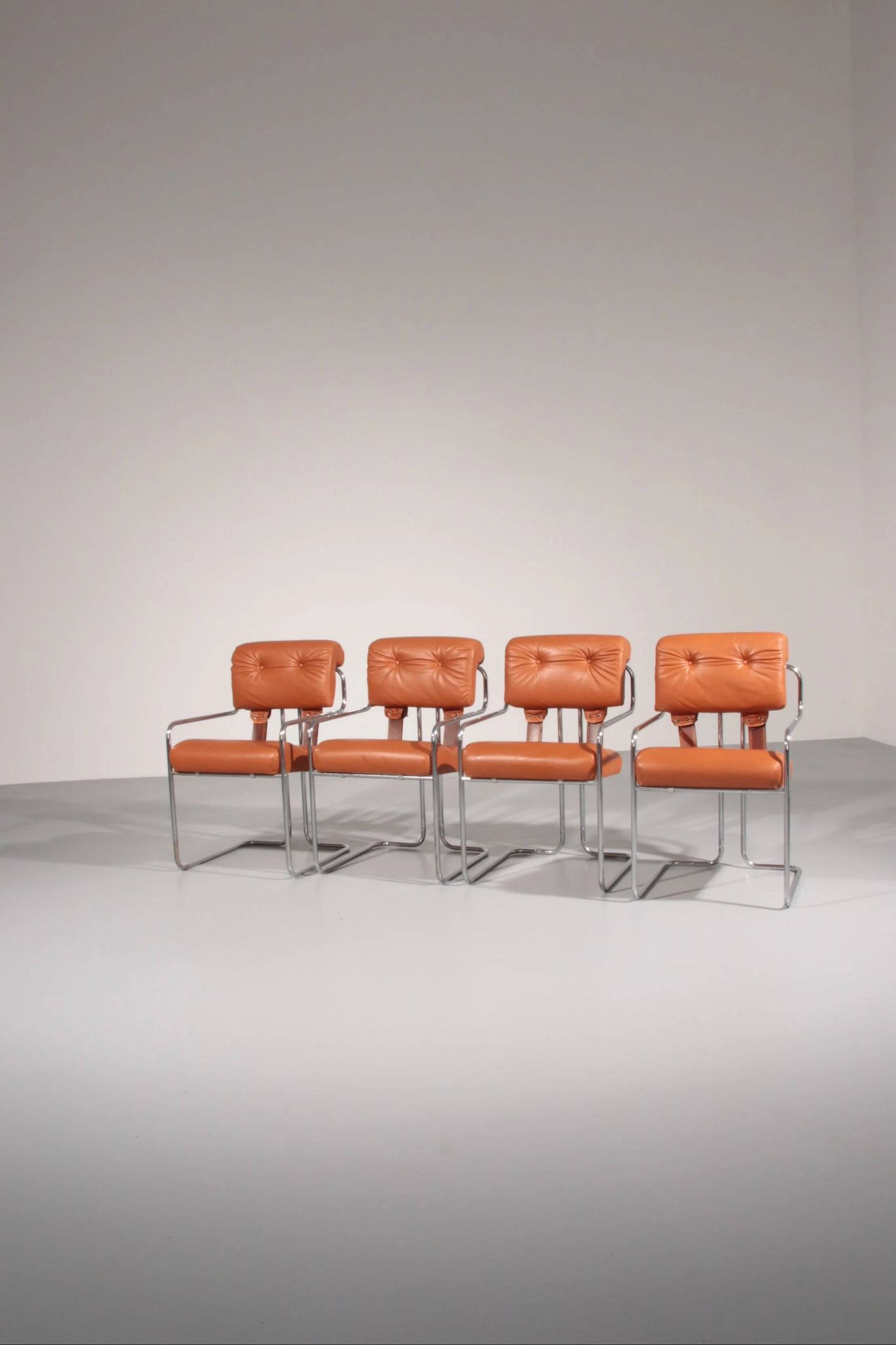 Italian Tucroma chairs by Guido Faleschini for i4 Mariani, 1970