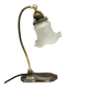 Lampe de table en verre et métal du 20e siècle, Autriche-Hongrie, années 1890.