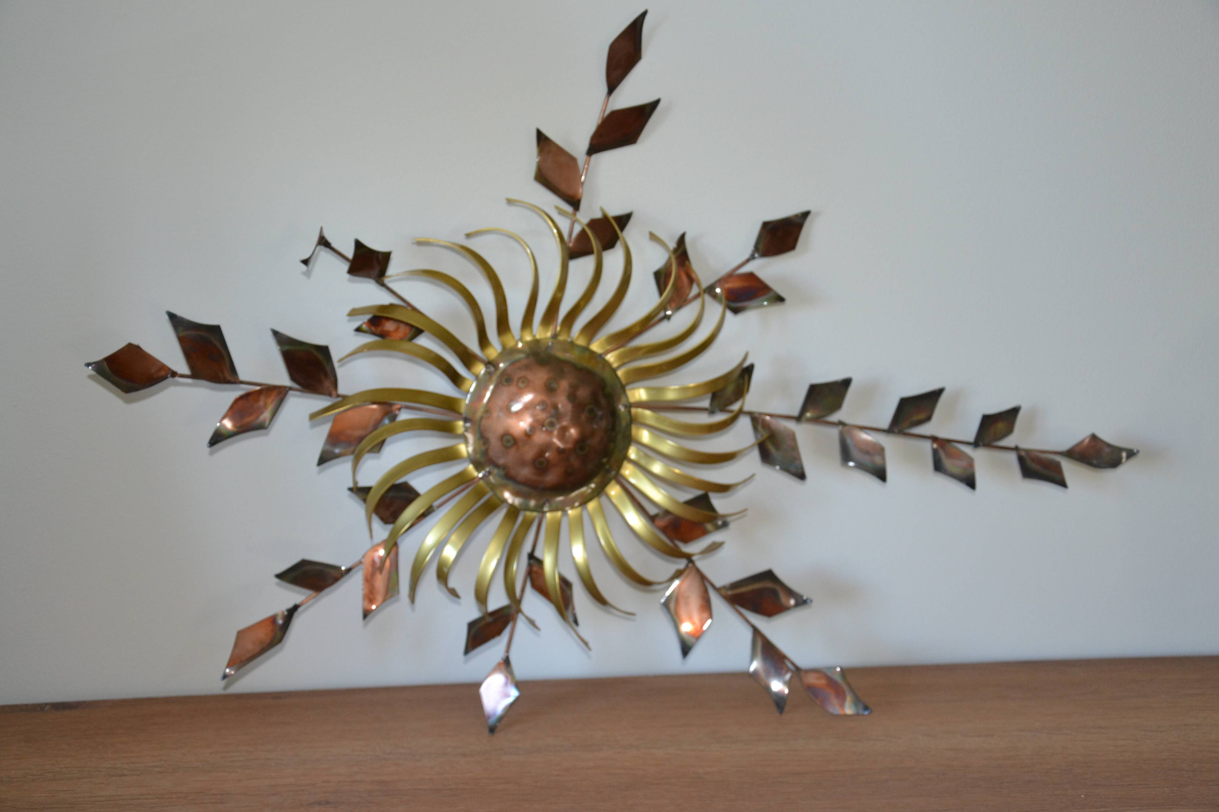 Chiseled metal sculpture