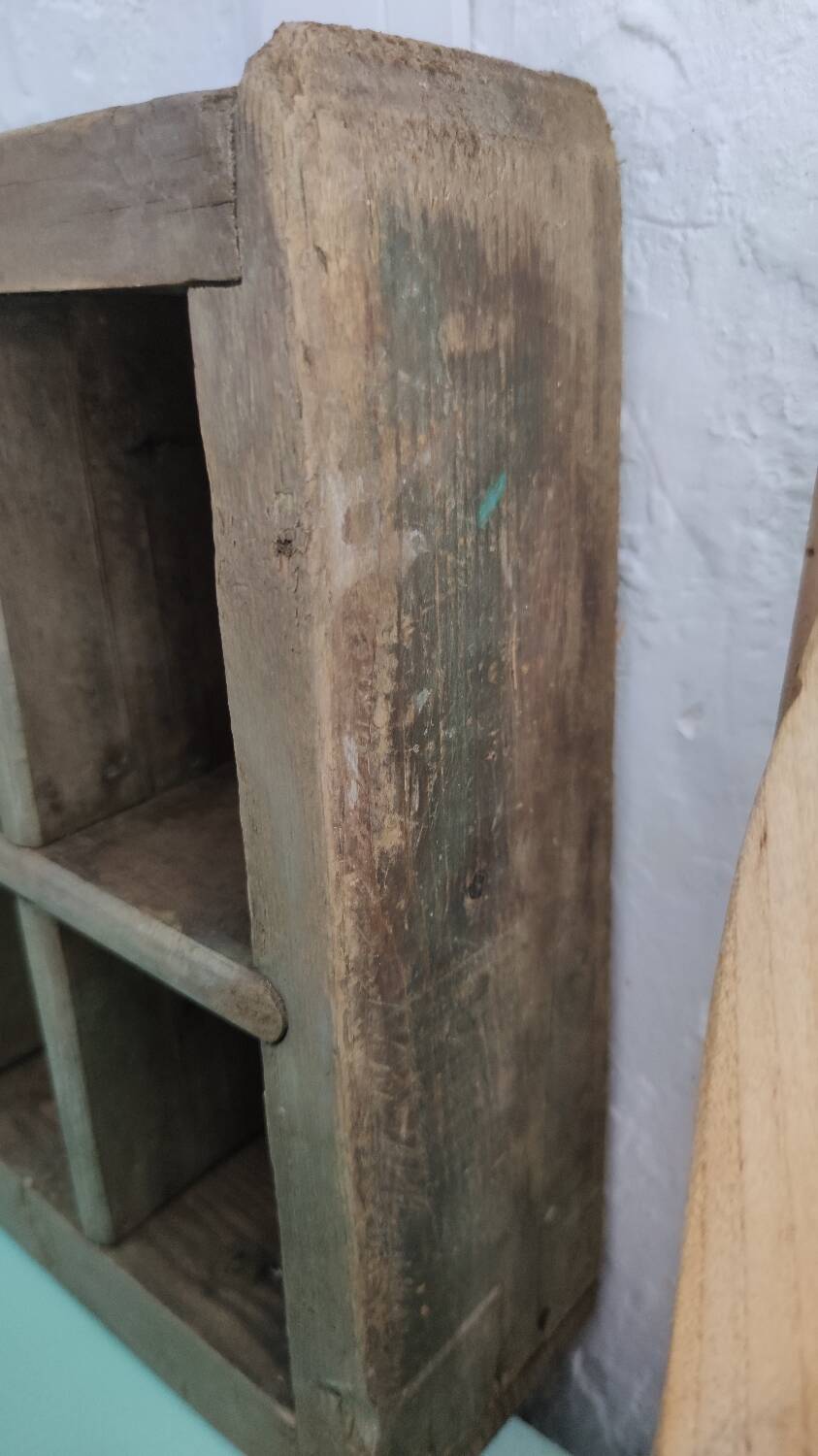 Wooden locker shelf