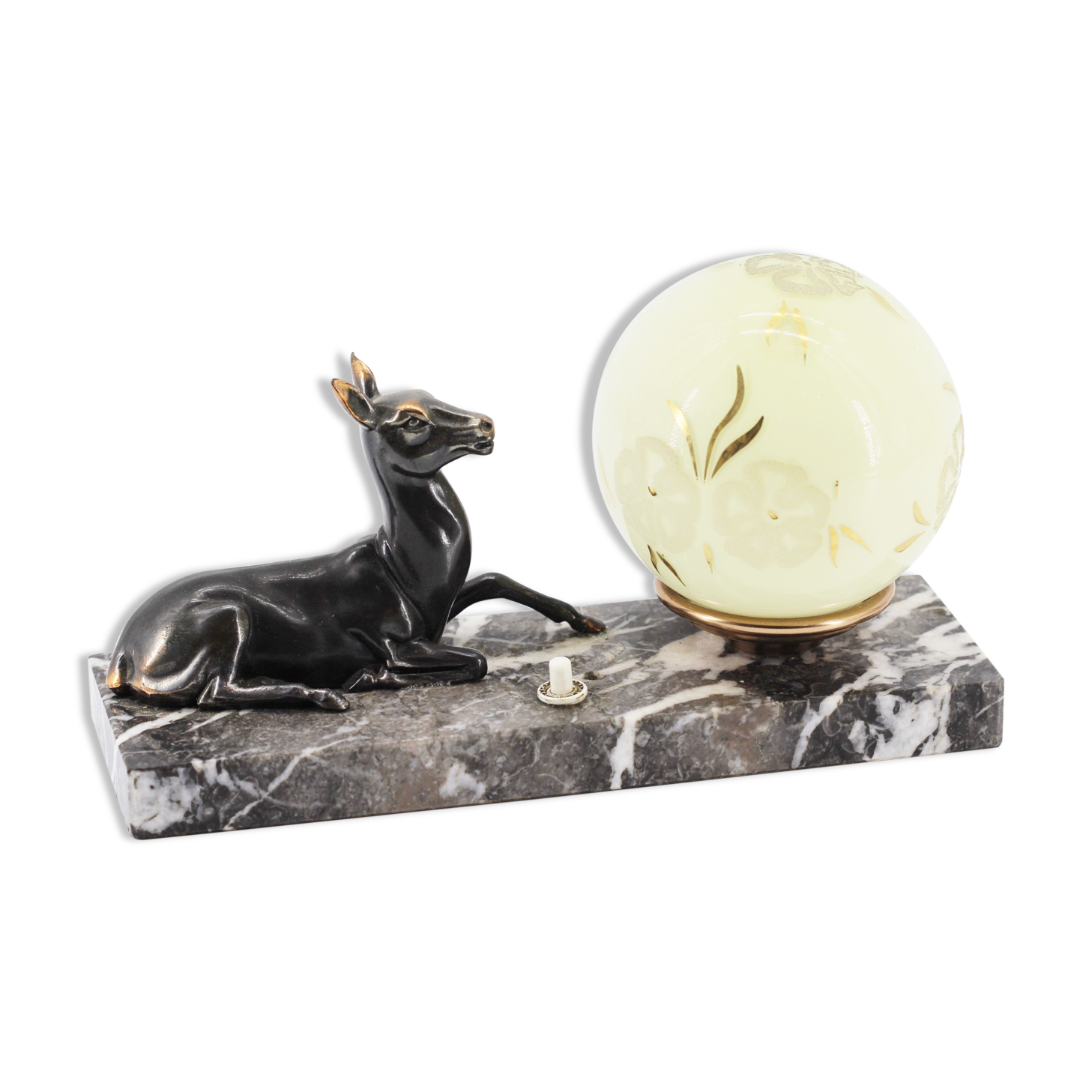 Lampe biche art déco