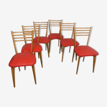 Lot of 6 dining room chairs