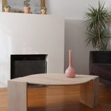 Travertine coffee table Roche Bobois