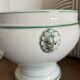 Jardinière ancienne en porcelaine Haviland Limoges – décor vert