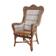 Fauteuil en rotin vintage