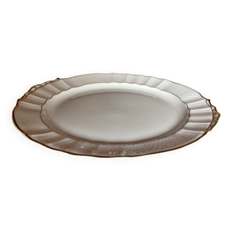 Round cake dish in Limoges Porcelain - Bernardaud B&C Malmaison service (1924)