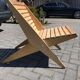 Foldable wooden garden chair from the 70s, Netherlands