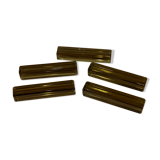 5 knife holders in smoked glass