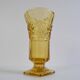 Vase Art Déco en verre ambré, années 1940.