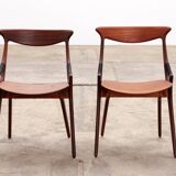 Set of 8 dinning chairs model 71, Arne Hovmand Olsen for Mogens Kold, 1960s