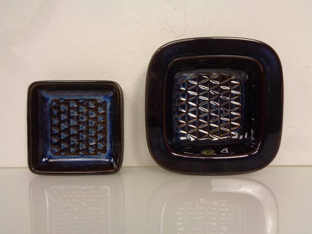 Danish studio ceramic bowls by Einar Johansen for Soholm Stentoj, 1960s, set of 2.