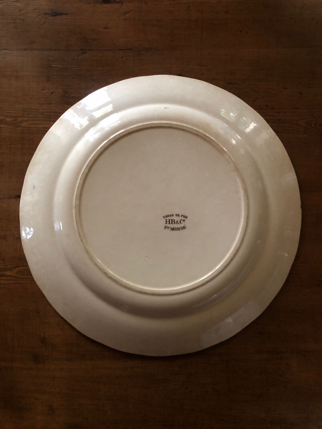 "Moscow" dish, Choisy Le Roi, ironstone