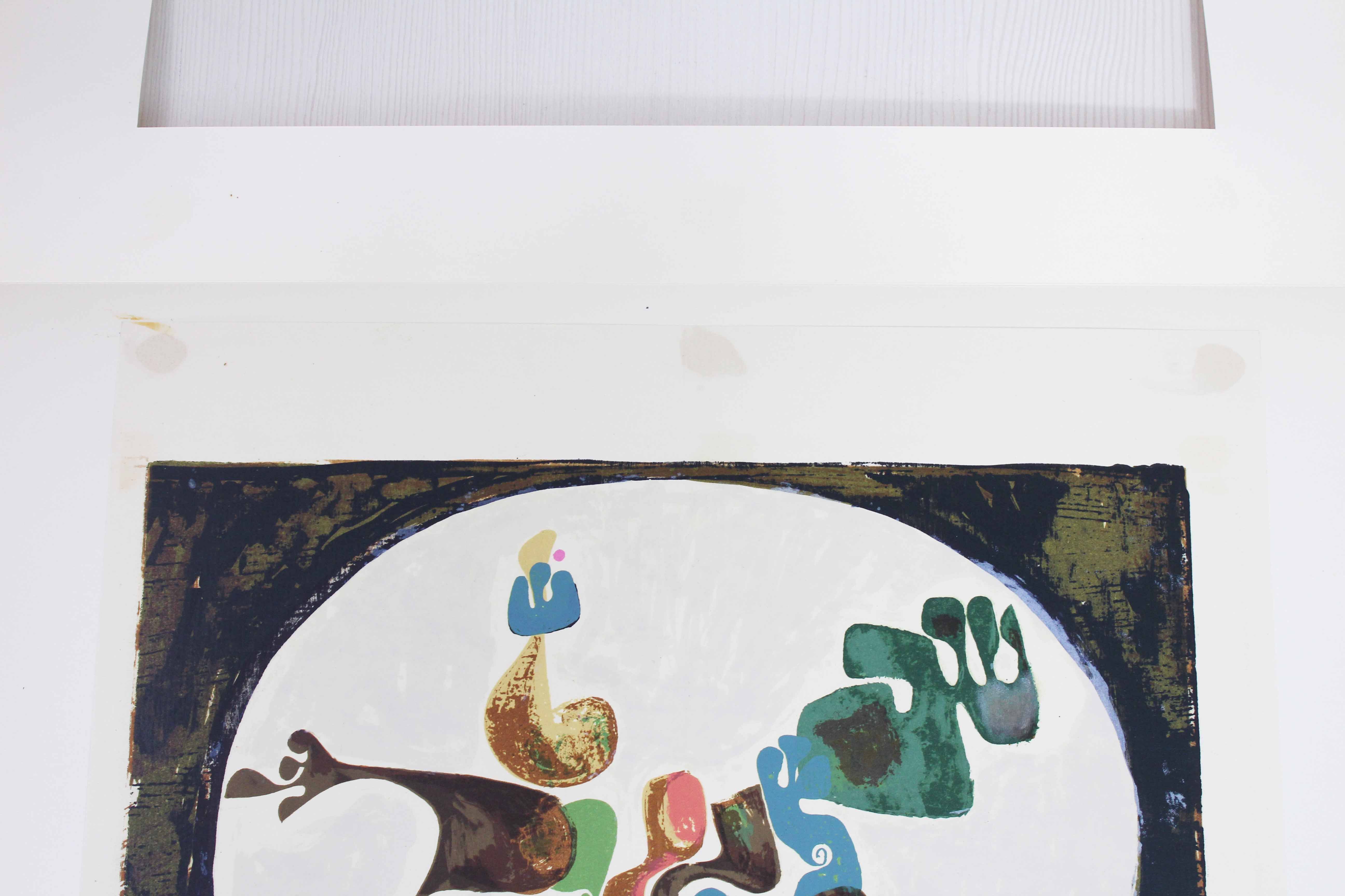 Lithograph by René Myrha series "L'Aventura"