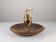 David Marshall Bronze and Wood Fruit Bowl Sculpture Organic Brutalist 1980s