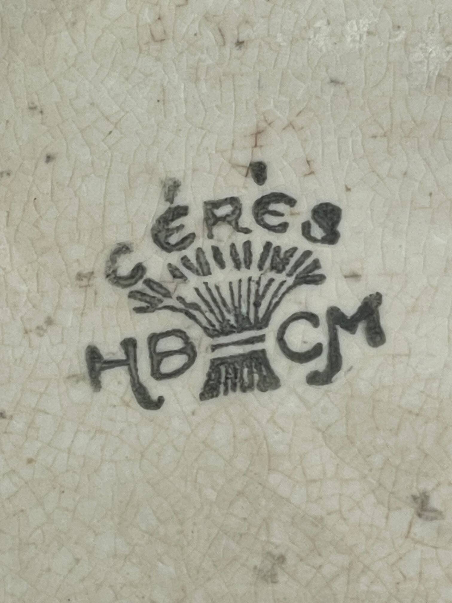 Plat ovale HB&CM modèle Cérès