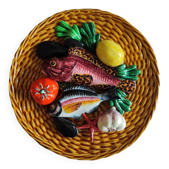 Assiette céramique Lamarche Vallauris