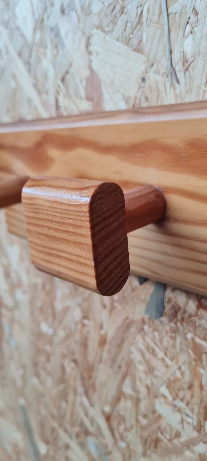 Pine coat rack 1970