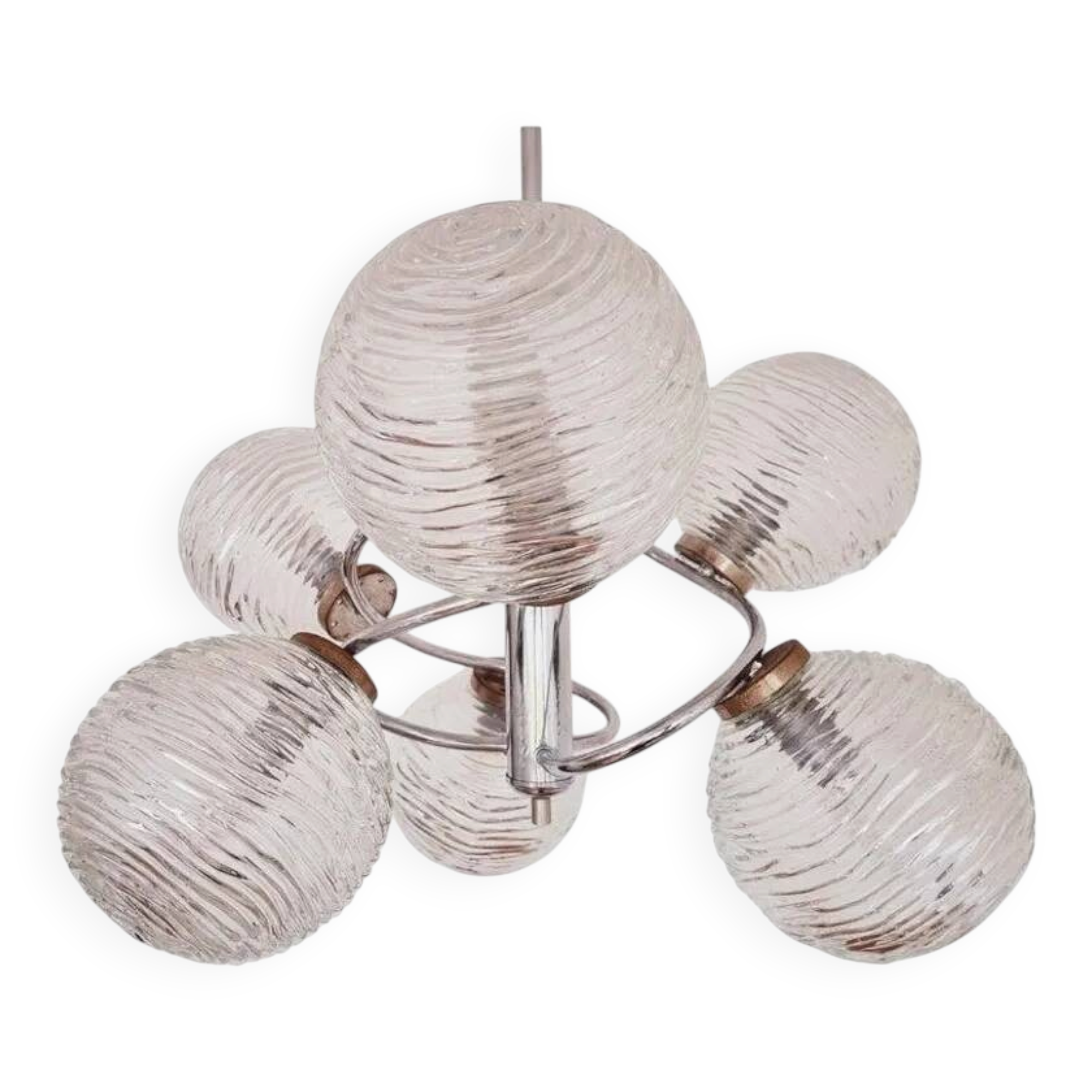 Large Midcentury Galaxy Sputnik Chandelier, Germany, 1970s