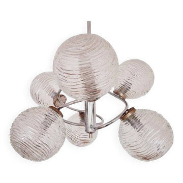 Large Midcentury Galaxy Sputnik Chandelier, Germany, 1970s