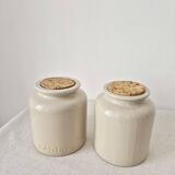 Set of 2 stoneware pots/vase - Lab Lagny Vintage