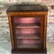 Low English style showcase/bookcase in mahogany and mahogany veneer 1930