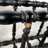 Blackened wood partition holders turned, Napoleon III