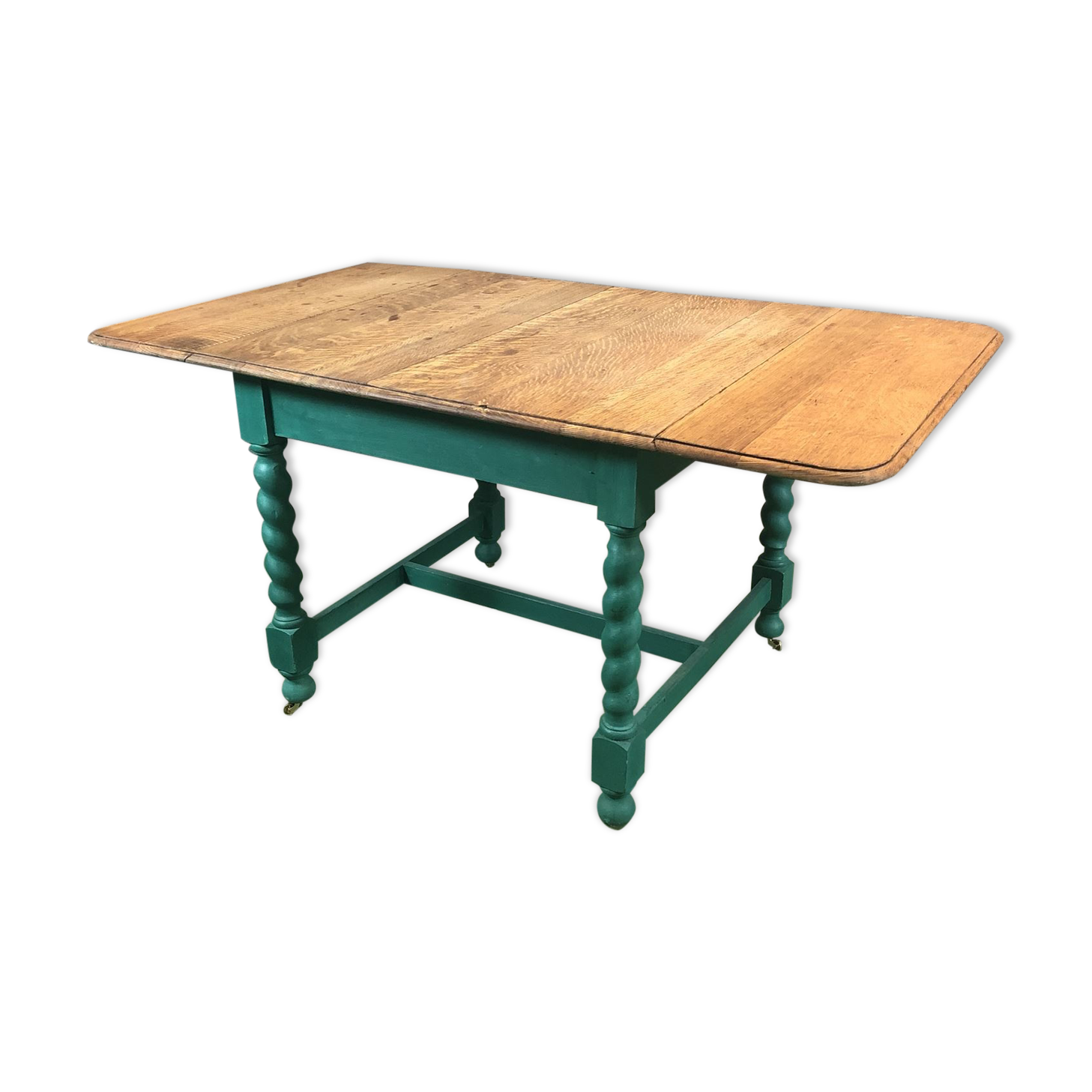 English table with oak flaps-30s