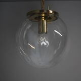 Vintage glass pendant light, Kamenický Šenov, 1970s.