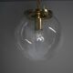 Vintage glass pendant light, Kamenický Šenov, 1970s.
