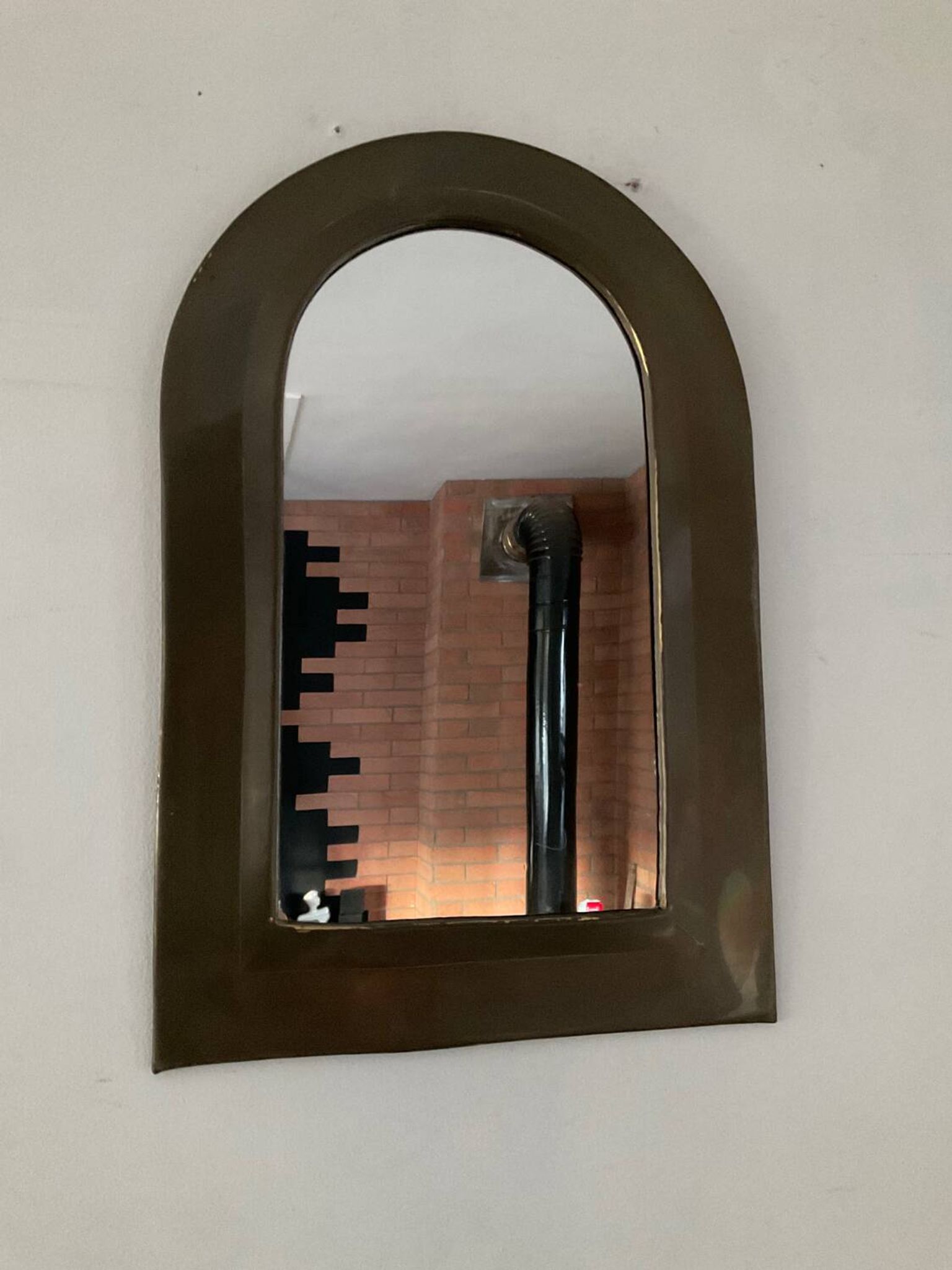 Miroir vintage en cuivre