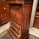 Writing desk of the nineteenth Louis-Philippe in mahogany with secret drawers