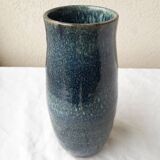 Blue stoneware vase