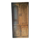 Armoire en chêne massif, quatre portes avec clefs