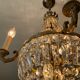 Balloon chandelier in bronze and grapevines 8 lamps