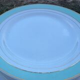 Set of 6 porcelain demi-porcelain plates K&G Lunéville model Épinay