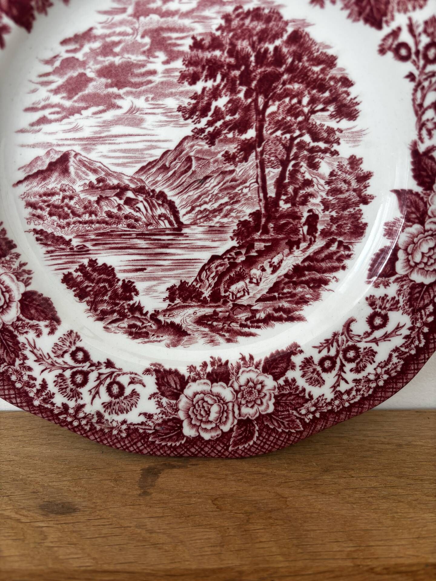 English dessert plate Enoch Wedgwood Lochs of Scotland