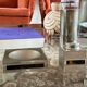 Table top smoking set, ashtray and table lighter, Italy 1970