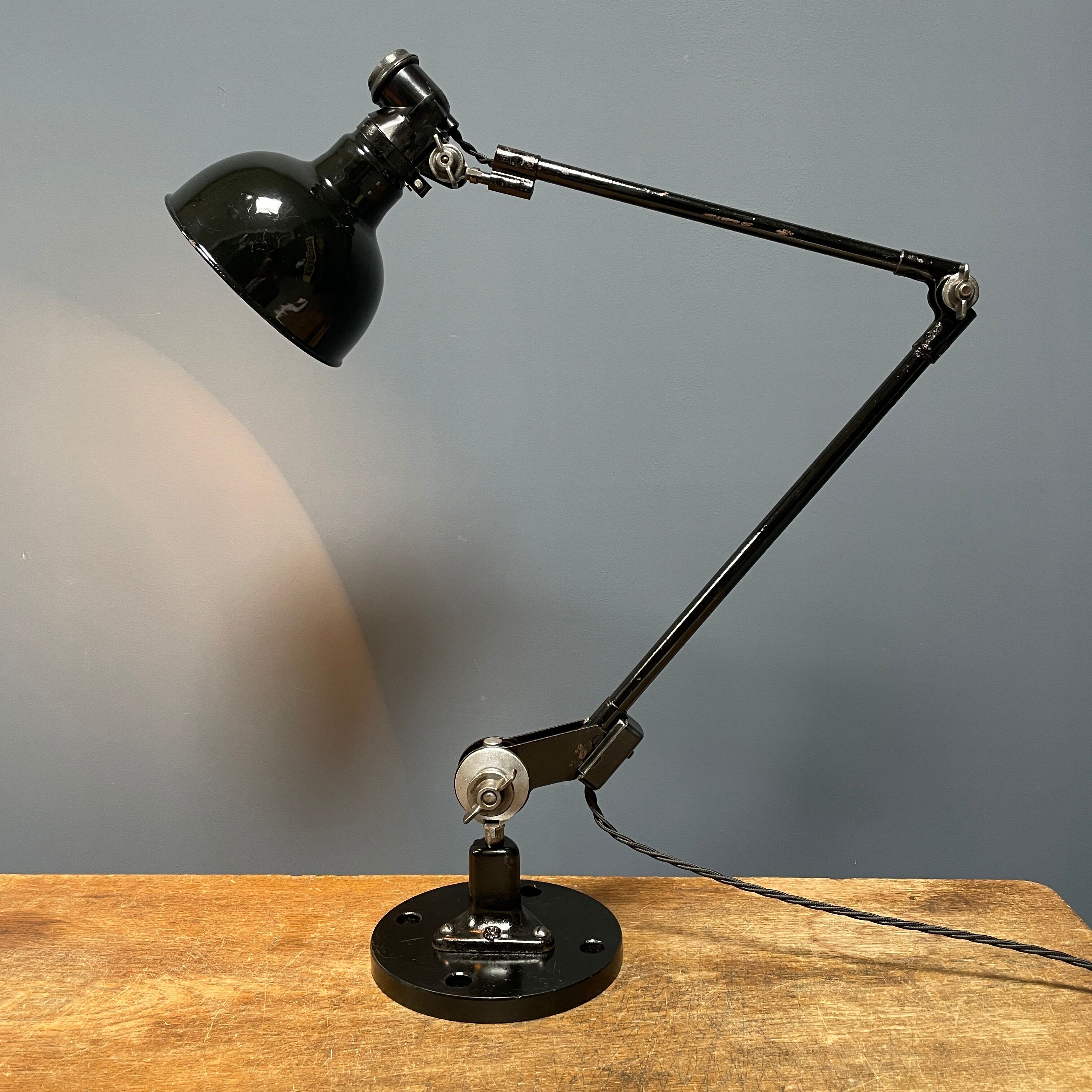 Black Rademacher table lamp from the 1930s