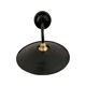Vintage wall lamp in black enamelled sheet metal electrified to nine